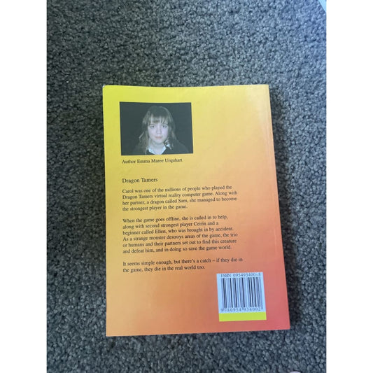 *signed* dragon tamers: reality goes virtual - emma maree urquhart - print books book - condition: used - fantasy