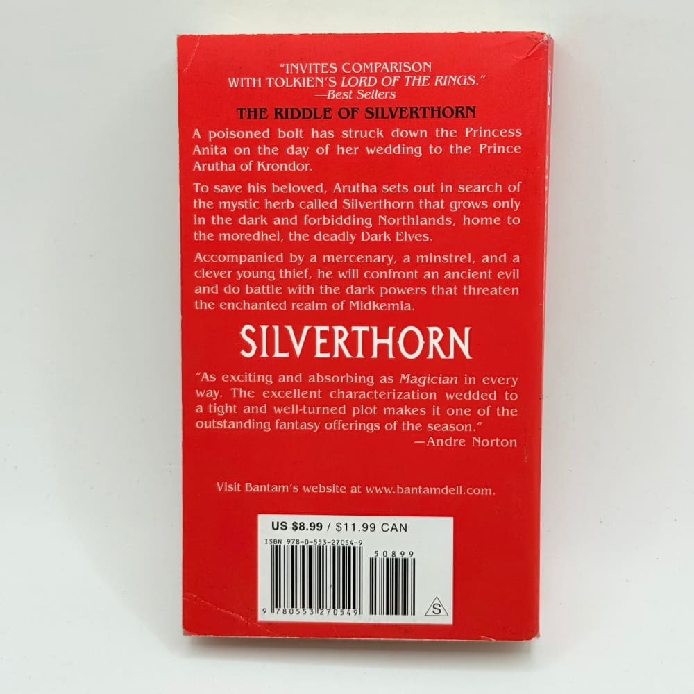 Silverthorn by raymond e. Feist - print books what’s new printed media