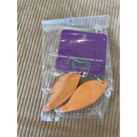 Simply natural wooden leaf earrings - earrings earrings - jewelry fashion accessories