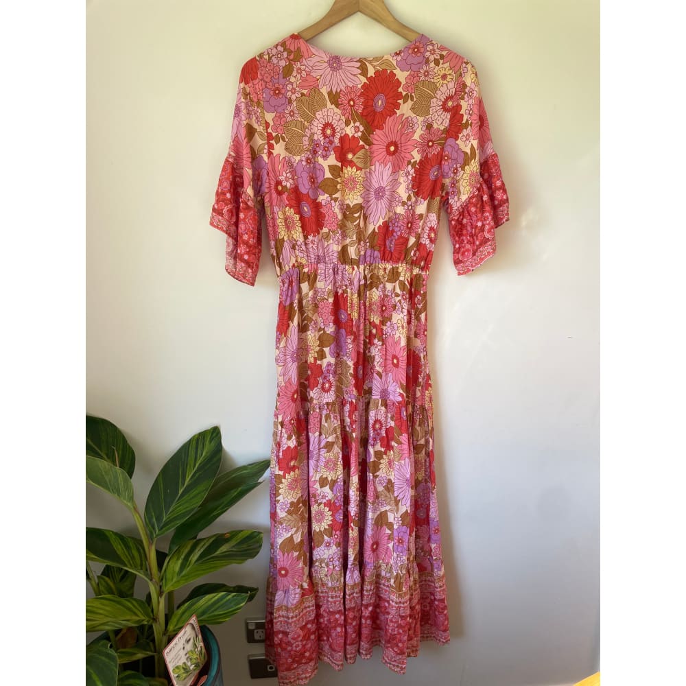 Floral rayon dress – size 10 – brand new cut label - dresses bnew label cut branded clothing - clothing & fashion
