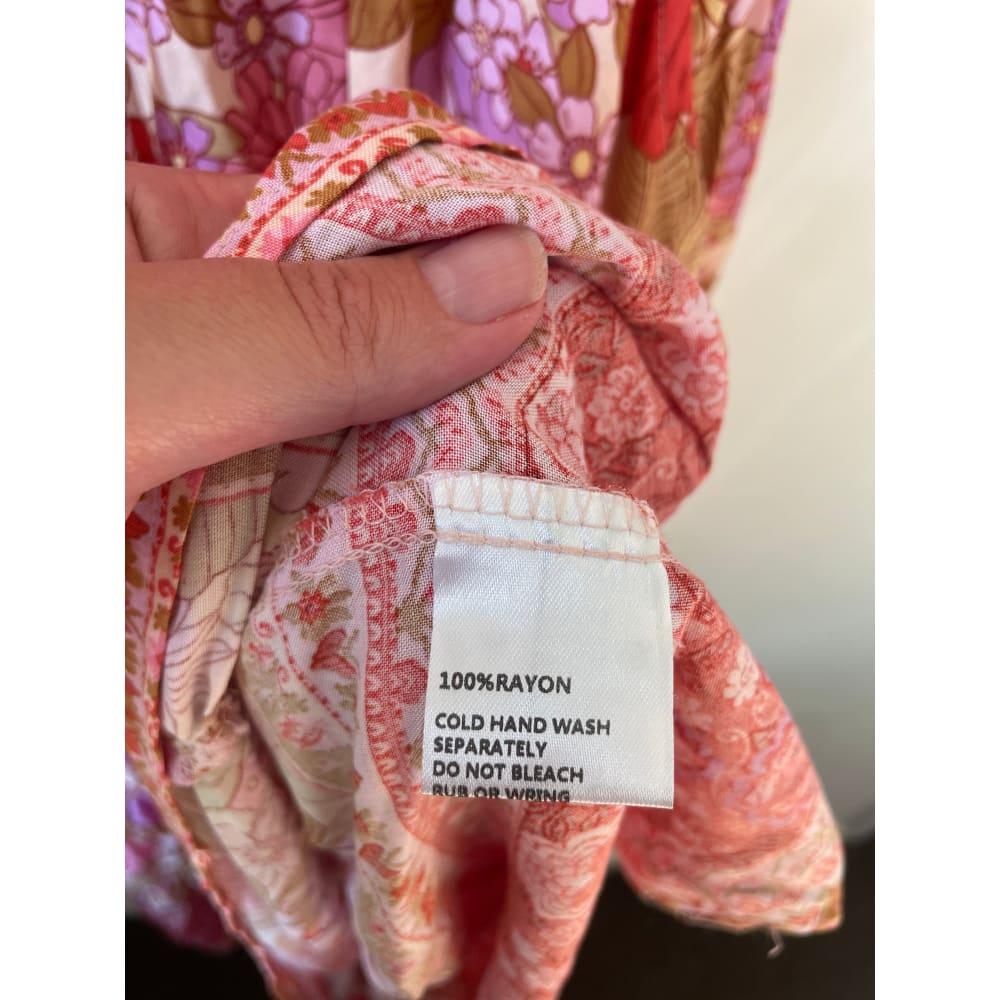 Floral rayon dress – size 10 – brand new cut label - dresses bnew label cut branded clothing - clothing & fashion