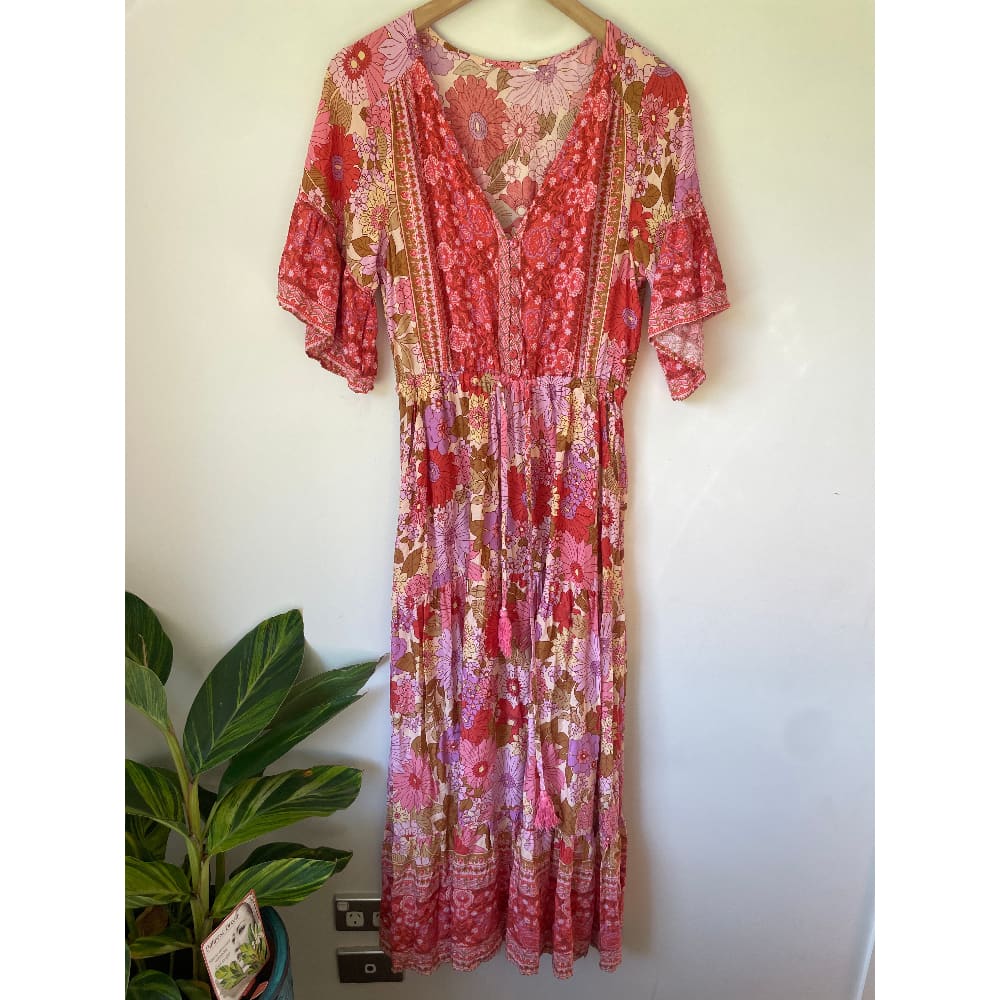 BRAND UNKNOWN Size 10 Floral print Rayon Dress