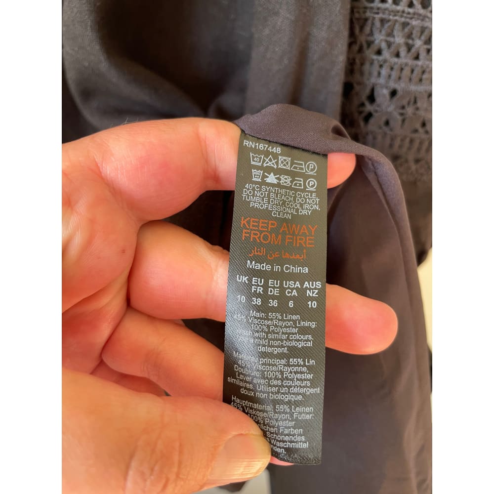 Brand new cut label branded clothing – size 10 linen-blend dress - dresses bnew label cut branded clothing - clothing &