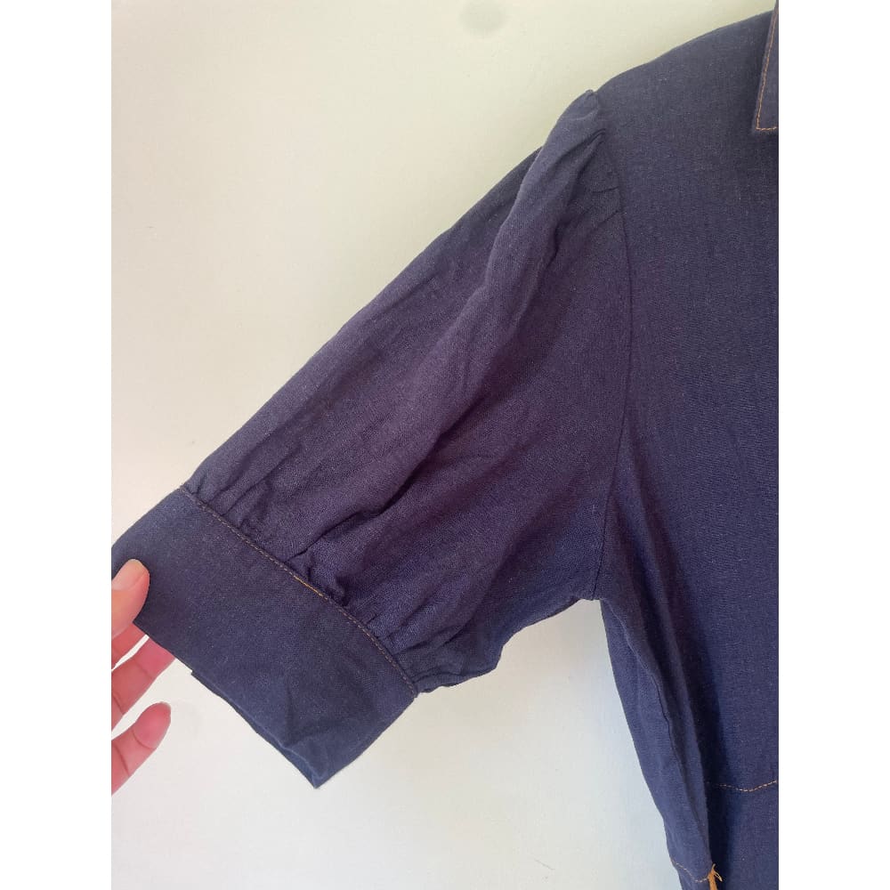 Brand New Cut Label Branded Clothing Clearance* BRAND UNKNOWN Size 10 Linen/Cotton Dress-TVJ-000024