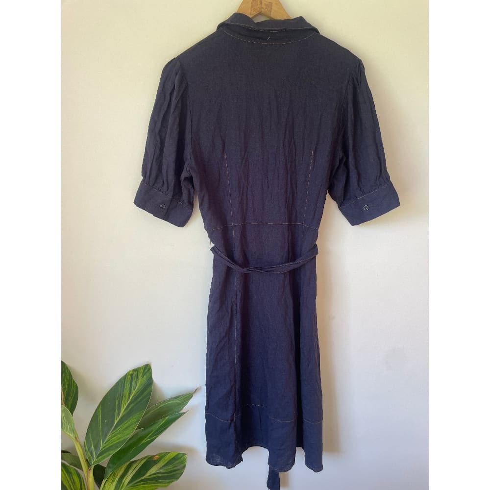 Brand New Cut Label Branded Clothing Clearance* BRAND UNKNOWN Size 10 Linen/Cotton Dress-TVJ-000024