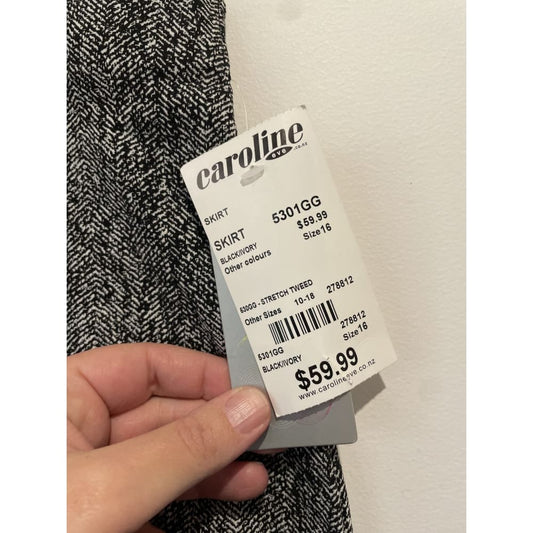 Bnwt analytic size 16 stretch tweed skirt rrp $59.99 - skirts bottom - clothing & fashion - skirt - skirts women’s