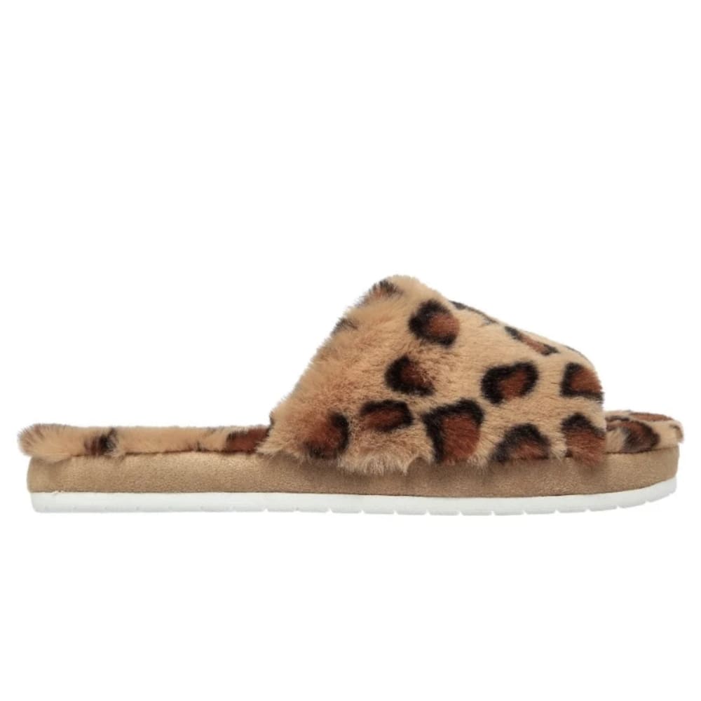 Skechers size 11 cozy slide - wild nights - tan rrp $99 - 11-11.5 - slippers clothing & fashion - long sleeve