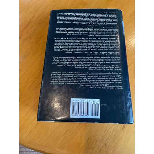 Crisis intervention handbook - assessment treatment and research - print books book - condition: used - non-fiction