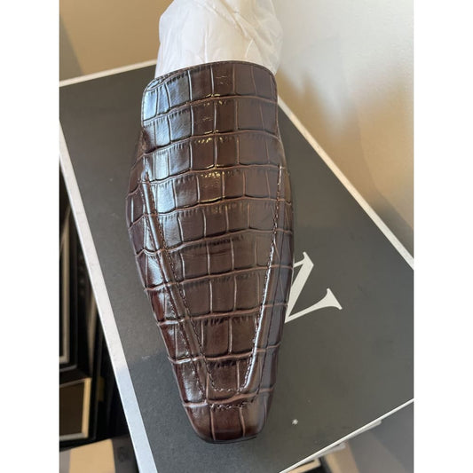 Skin footwear size 39 choc croc mules - 8-8.5 - flats clothing & fashion - flats women’s shoes