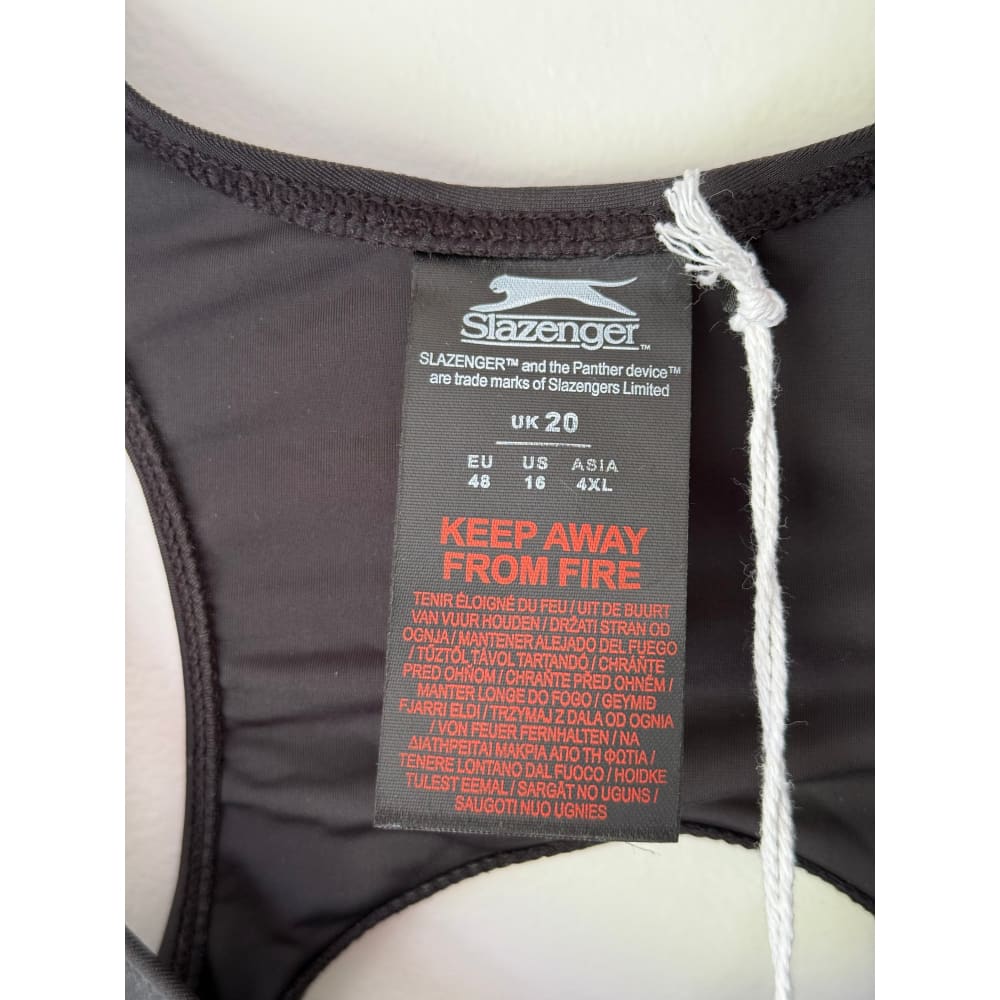 Lycra slazenger size uk 20 women’s one-piece swimsuit/bodysuit - one-piece swimsuits special categories women’s shoes