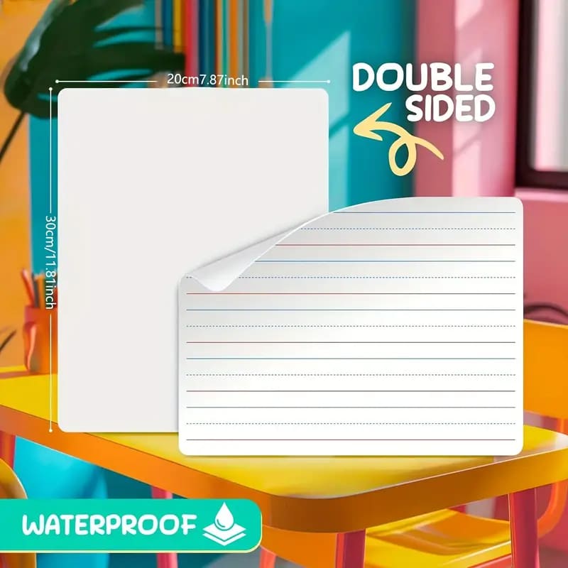 10x lined handwriting whiteboards - dry-erase boards stationery