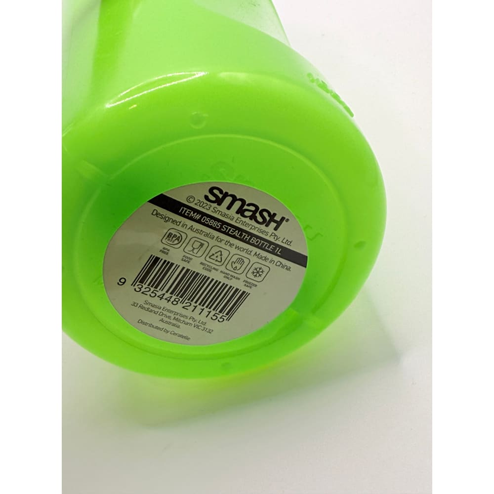 Smash stealth bottle 1l green - water bottles home&living materials