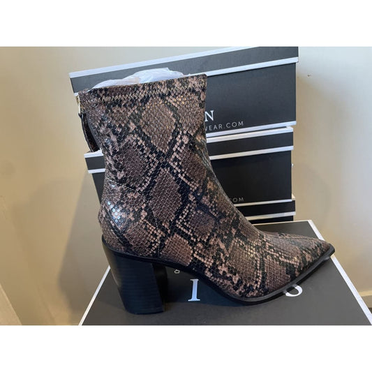 Skin footwear size 39 saylor choc snake boots - boots boots - clothing & fashion women’s shoes