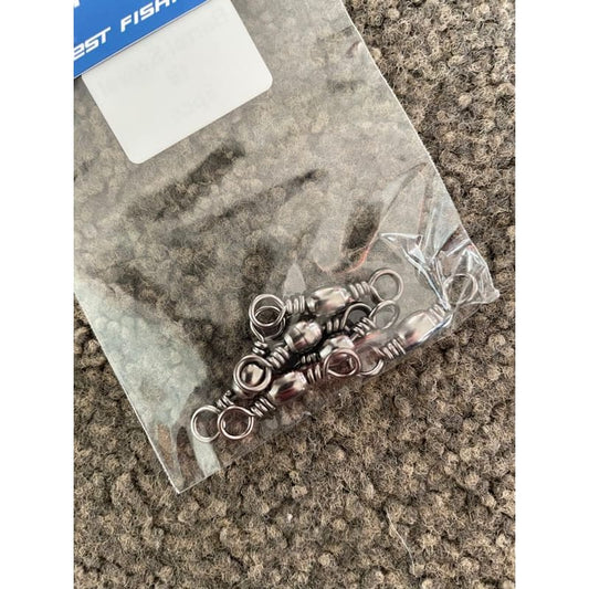 10 packs (60 pcs) snapper king barrel swivel #1 - fishing snaps & swivels fishing tackle - sports sports