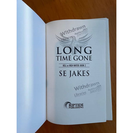 Long time gone - s e jakes - books condition: used - fiction printed media