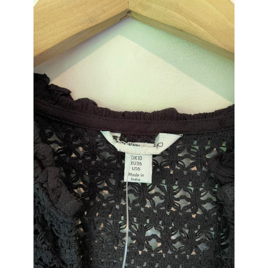 Sonder studio lace trim top – size 10 (brand new cut-label) - blouses blouse - bnew label cut branded clothing