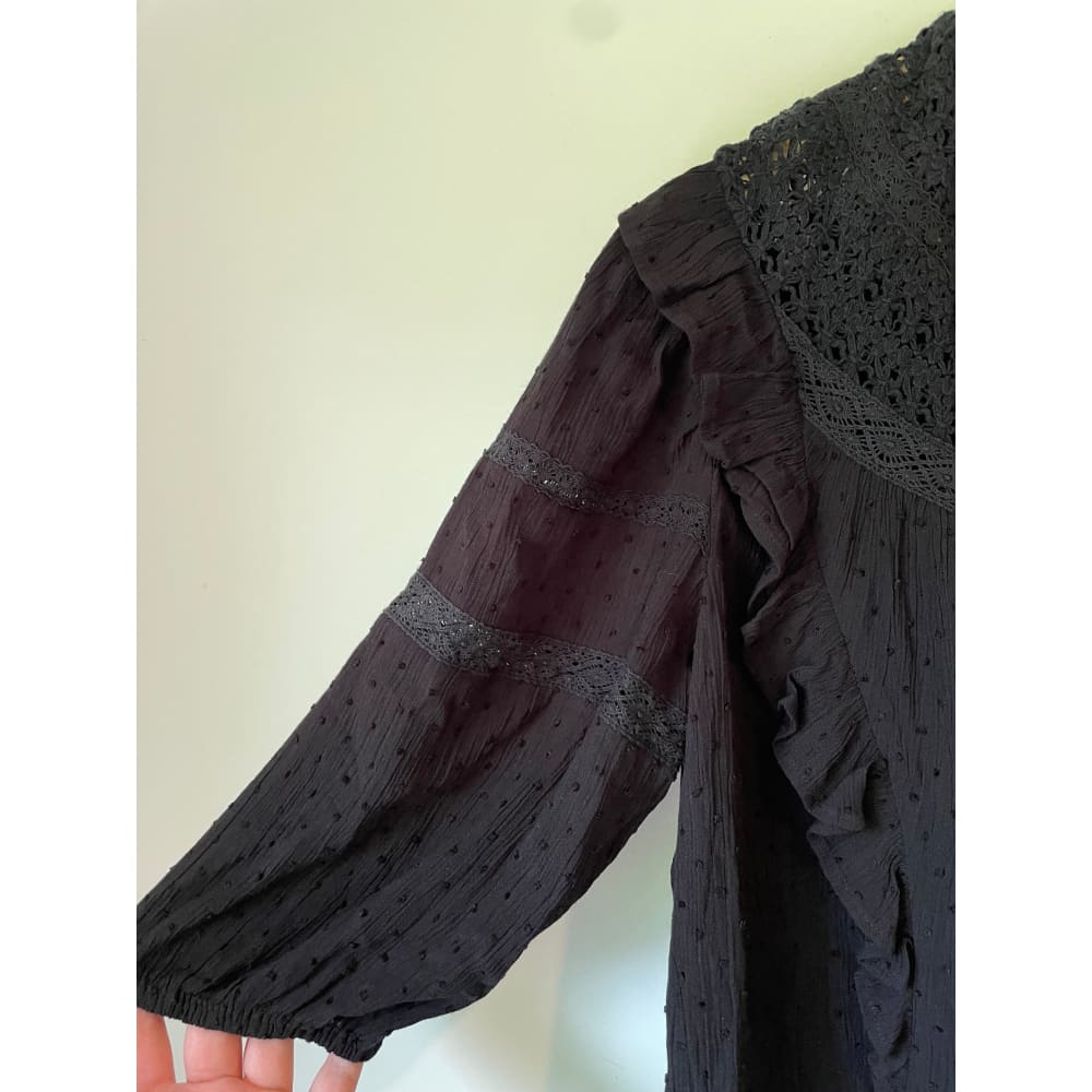 Sonder studio lace trim top – size 10 (brand new cut-label) - blouses blouse - bnew label cut branded clothing