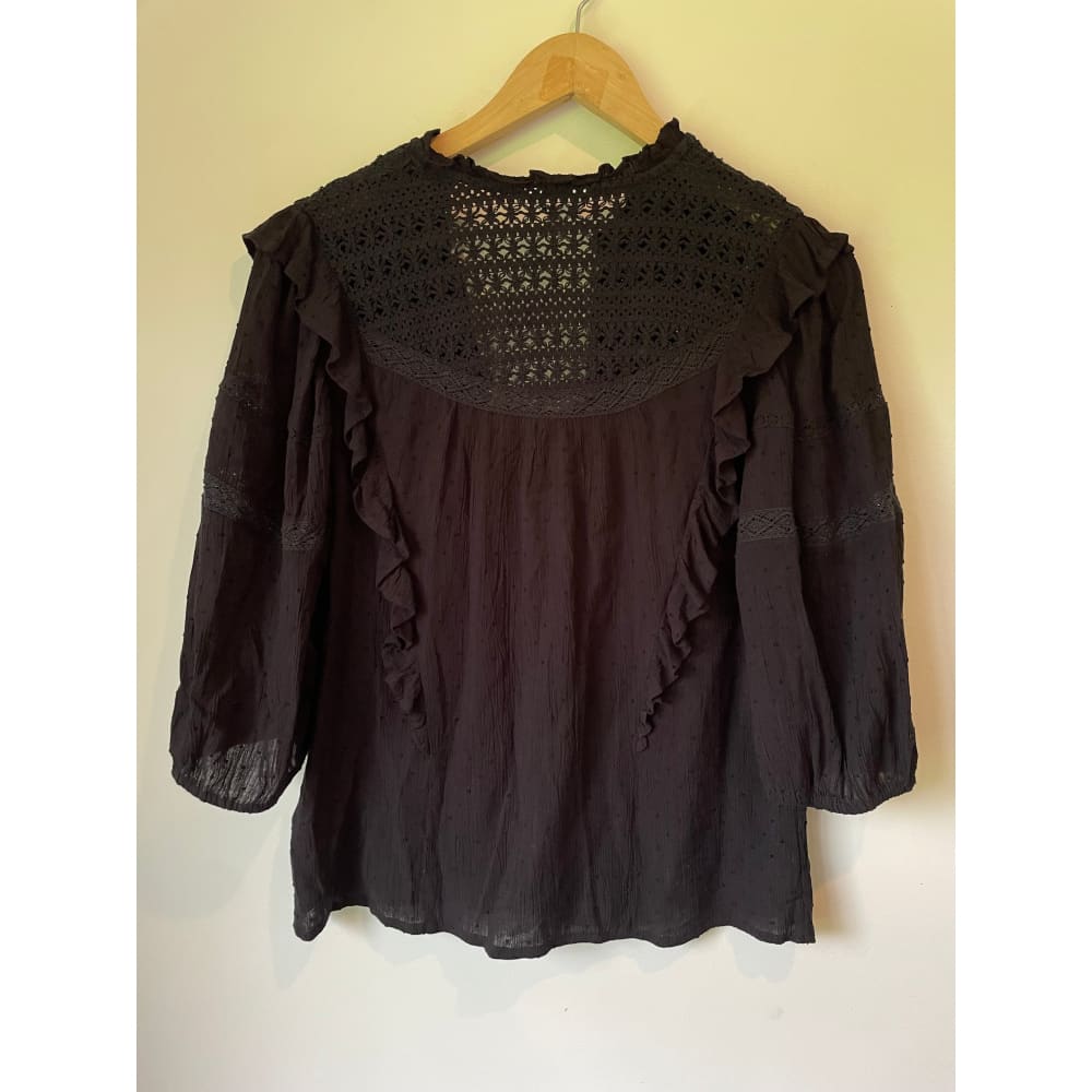 Sonder studio lace trim top – size 10 (brand new cut-label) - blouses blouse - bnew label cut branded clothing