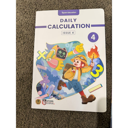 Spark math advanced program: daily calculation issue 4 - print books printed media