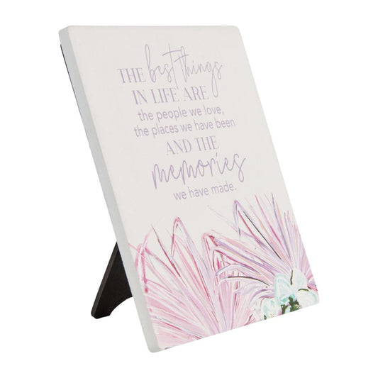 Splosh talulah ’memories’ verse plaque - visual artwork home&living materials