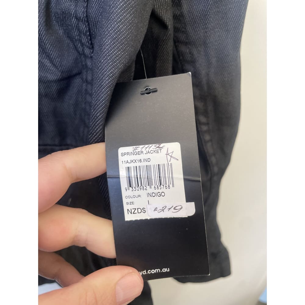 Bnwt yd. Size l springer jacket rrp $219 - l - coats & jackets clothing & fashion - coat - jacket - jackets - men men’s