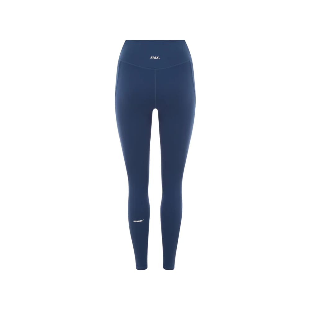 Stax size m phone pocket tights nandex ™ navy - tights bottom women’s apparel