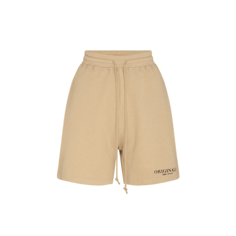 Stax size m originals waffle shorts sand - shorts bottom women’s apparel