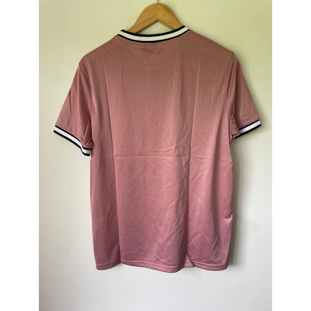 Shein size s stay awakeā graphic tee with sporty trim - clothing tops clothing & fashion - tee - top womenās apparel