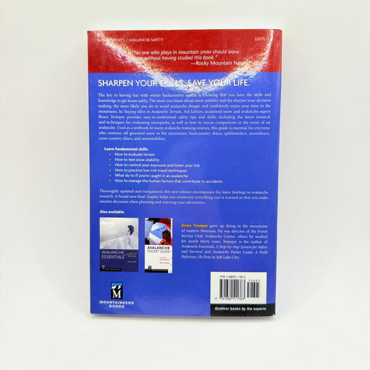 Staying alive in avalanche terrain - 3rd edition - print books what’s new printed media