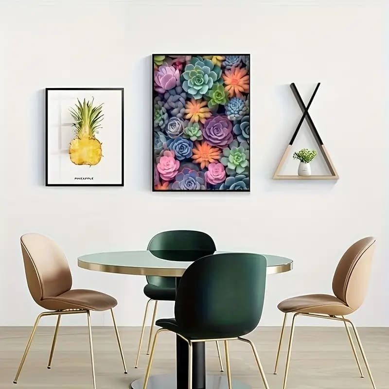 Succulent 30x40cm diamond art kit - mosaic kits crafts