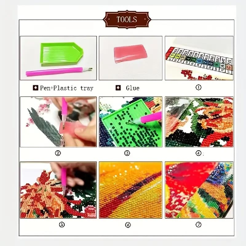 Succulent 30x40cm diamond art kit - mosaic kits crafts