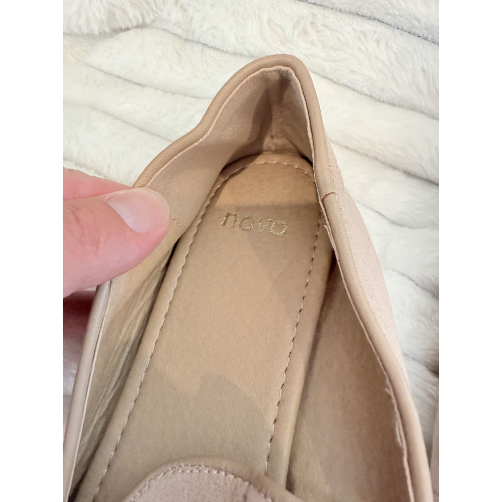 Novo size 7 chain detail loafers - flats womenās shoes