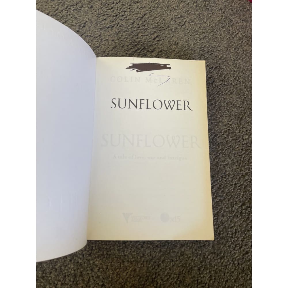 Sunflower - colin mclaren - print books art - book - condition: used - design printed media