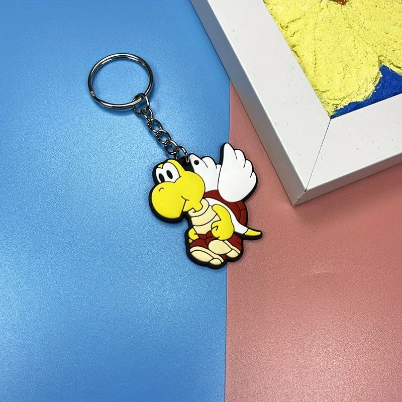 8pc super mario keyrings - dolls playsets & toy figures stationery