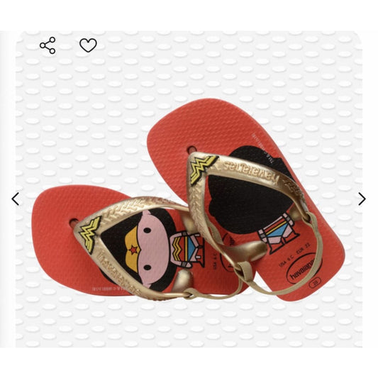 Havianas wonder woman baby jandals - 12-18m - us 5c/ eu 21 - baby & toddler sandals baby - clothing & fashion - infant