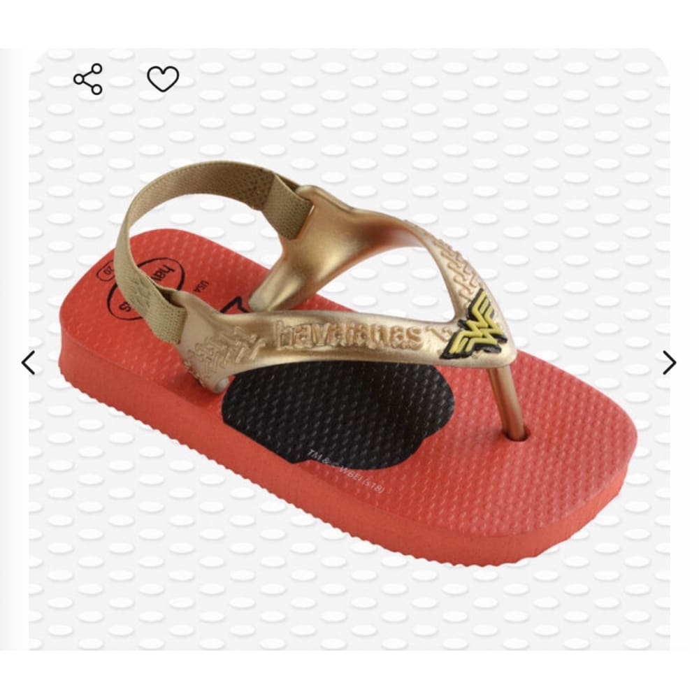 Havianas wonder woman baby jandals - 12-18m - us 5c/ eu 21 - baby & toddler sandals baby - clothing & fashion - infant