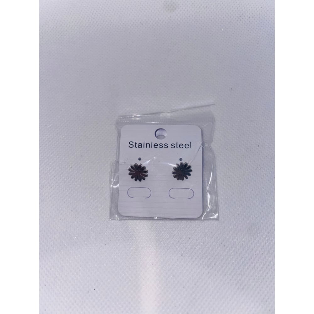 Flower Stainless Steel Stud Earrings