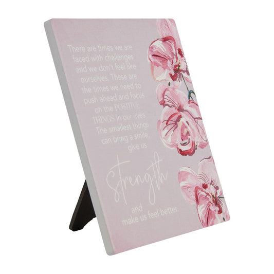 Splosh talulah ’strength’ verse plaque - visual artwork home&living materials