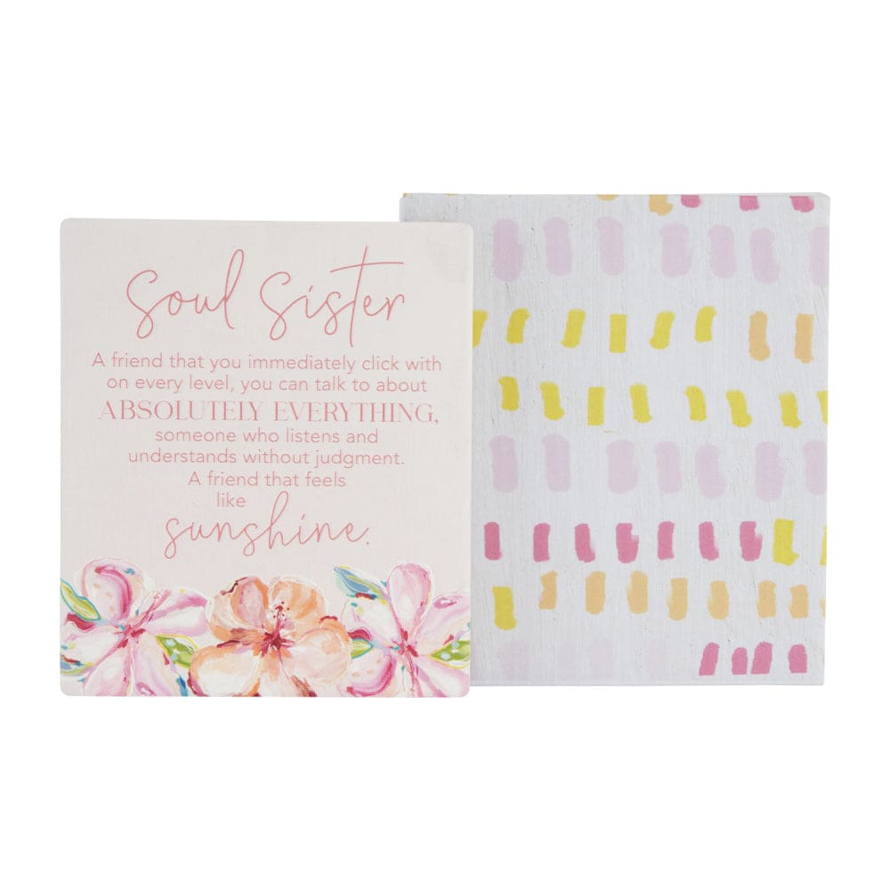 Splosh talulah ’soul sister’ verse plaque - visual artwork home&living materials