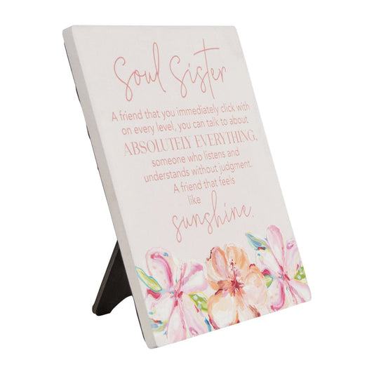 Splosh talulah ’soul sister’ verse plaque - visual artwork home&living materials