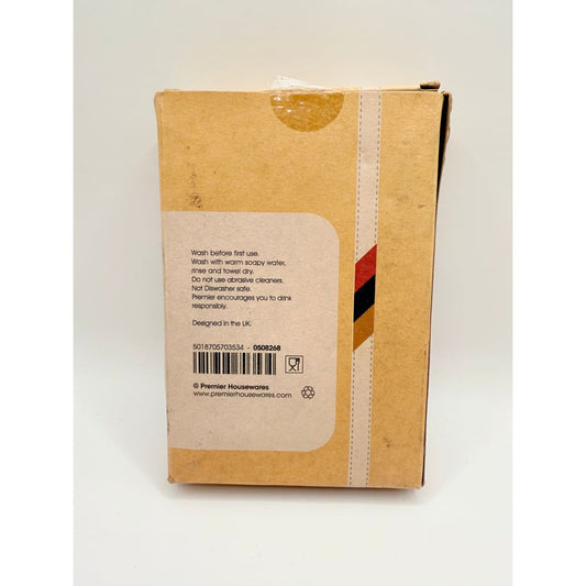 Maison by premier cream tartan hip flask 8oz - flasks home&living materials