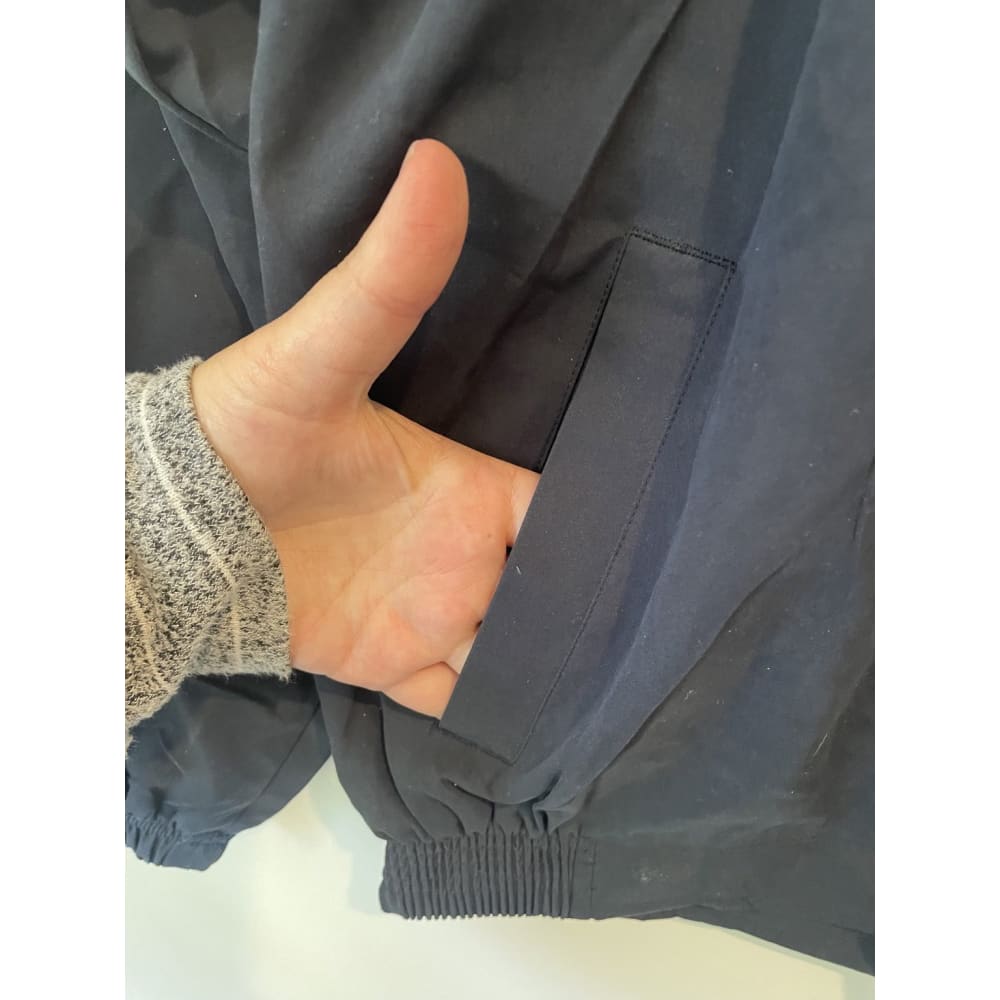 Team essentials navy jacket – size 2xs (fits 8–10) - windbreakers clothing & fashion - hoodie - jacket - jackets