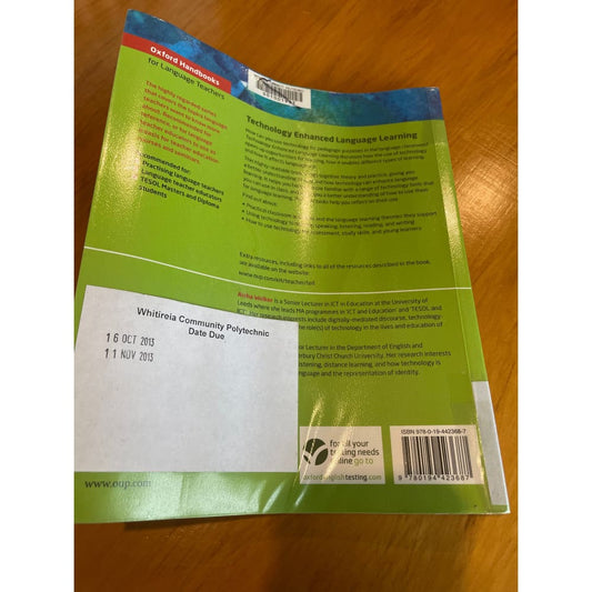 Technology enhanced language learning - print books book - condition: used - education printed media
