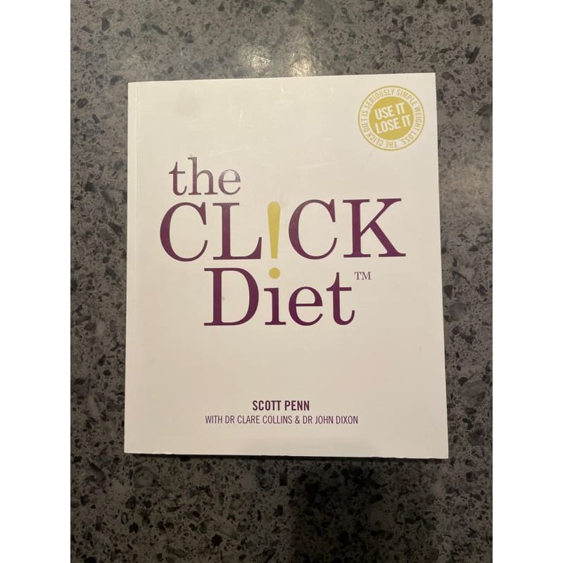 The click diet: use it lose it - scott penn - print books book - condition: used - food - health - nutrition printed