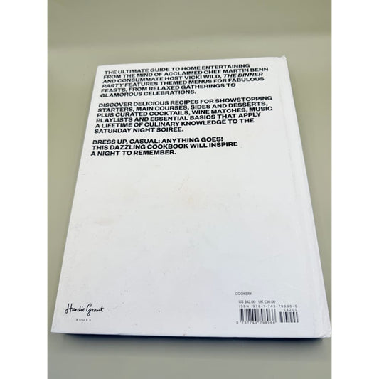 The dinner party: a chef’s guide to home entertaining by martin benn & vicki wild - print books printed media