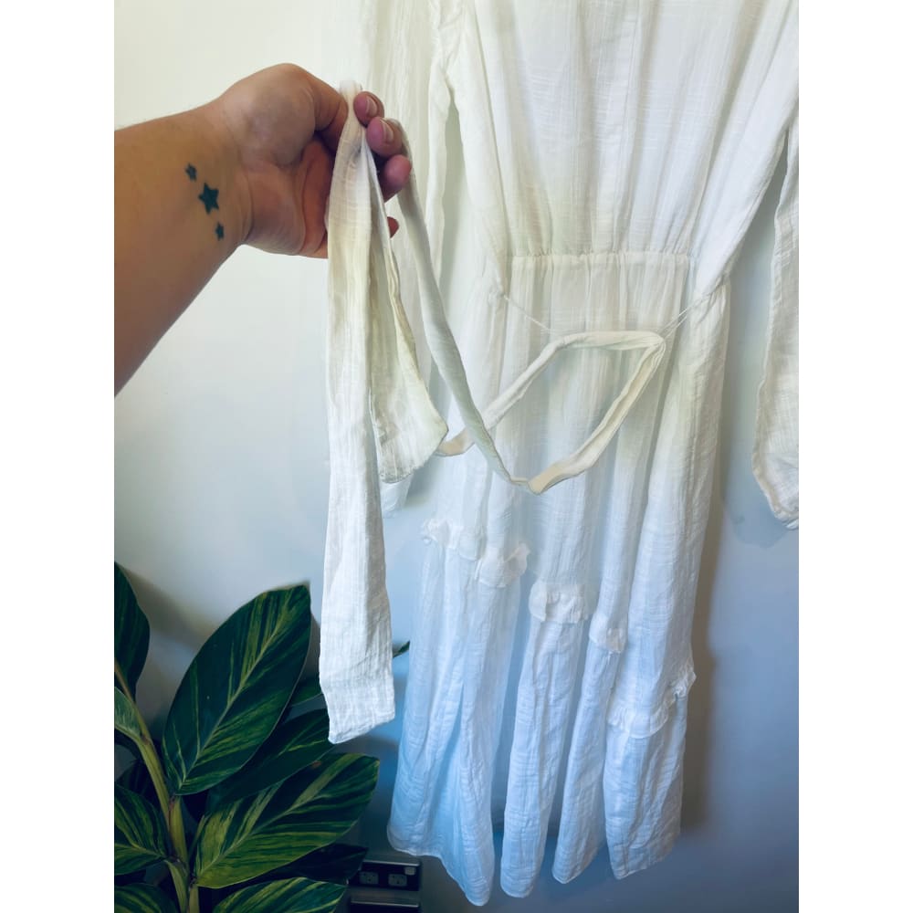The fated peasant maxi dress – size 10 (brand new cut-label cotton blend) - dresses bnew label cut branded clothing