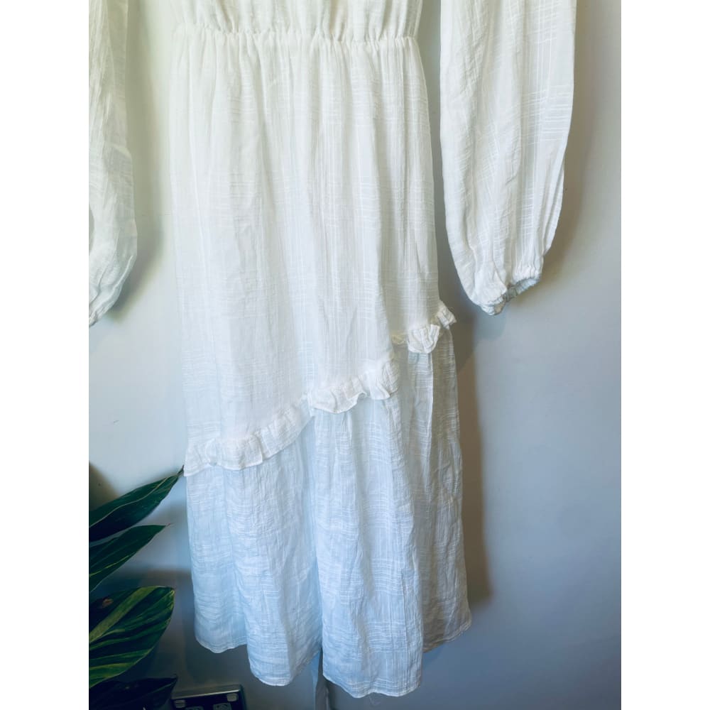 The fated peasant maxi dress – size 10 (brand new cut-label cotton blend) - dresses bnew label cut branded clothing