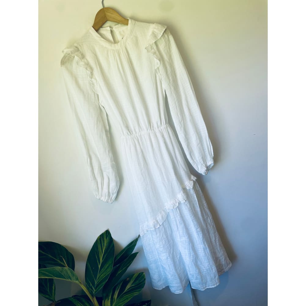 The fated peasant maxi dress – size 10 (brand new cut-label cotton blend) - dresses bnew label cut branded clothing