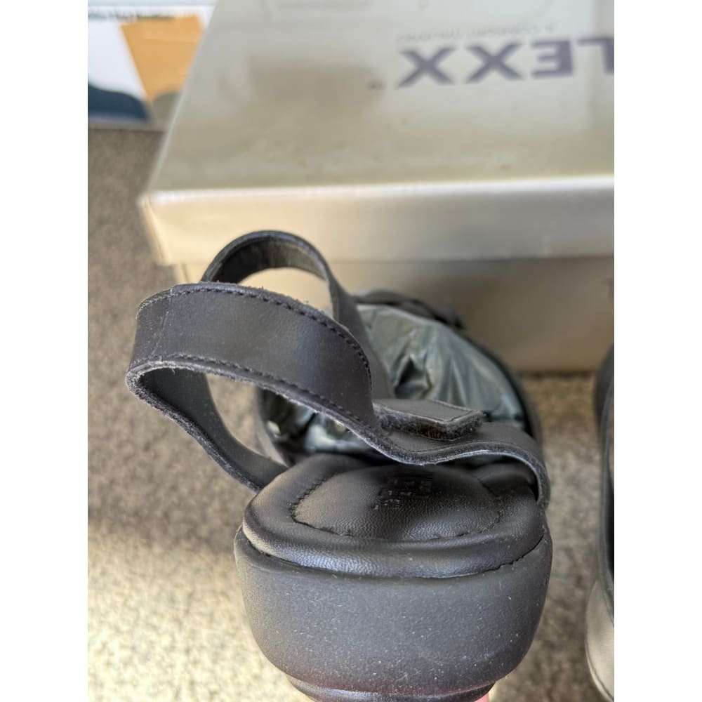 The flexx size eu 38 ex-wife black rodi sandals - sandals women’s shoes