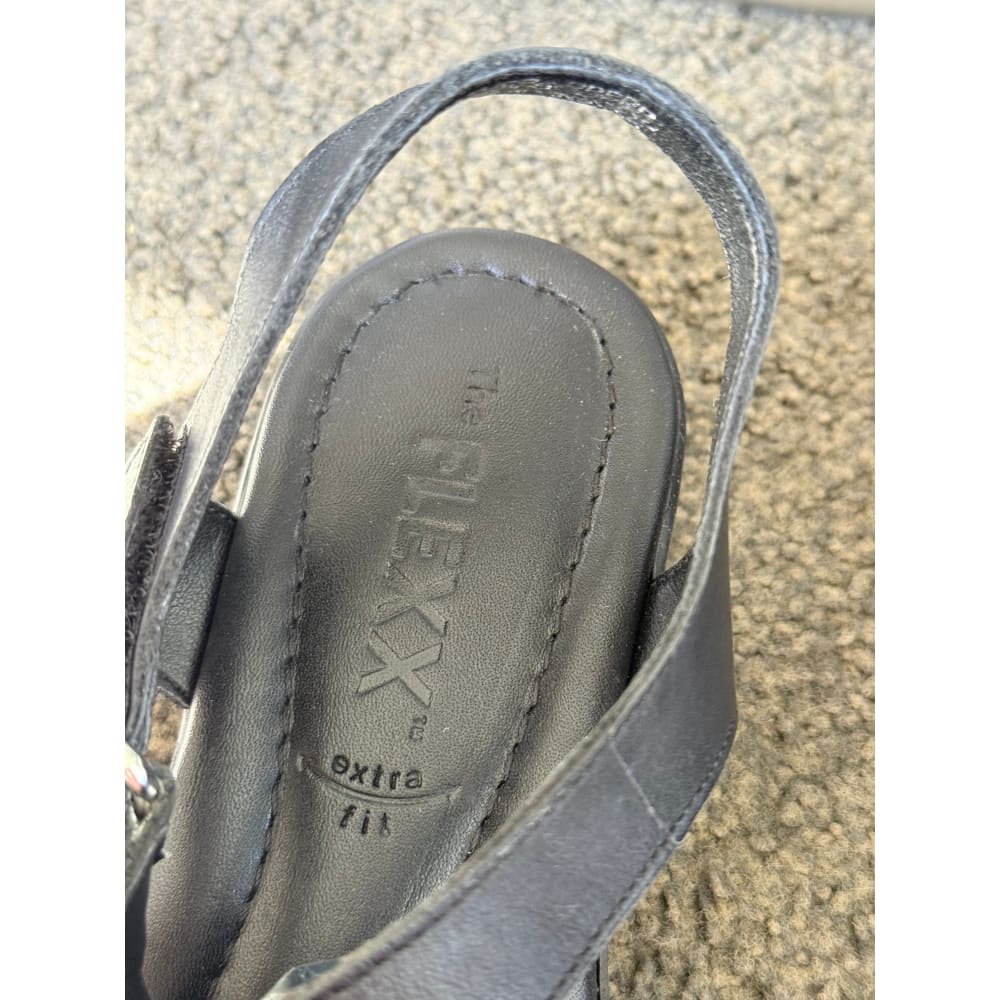The flexx size eu 38 ex-wife black rodi sandals - sandals women’s shoes